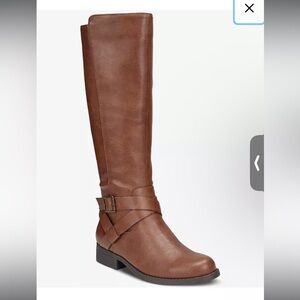 NEW Style &Co Madixe Chestnut Riding Boots - Brown US 10M